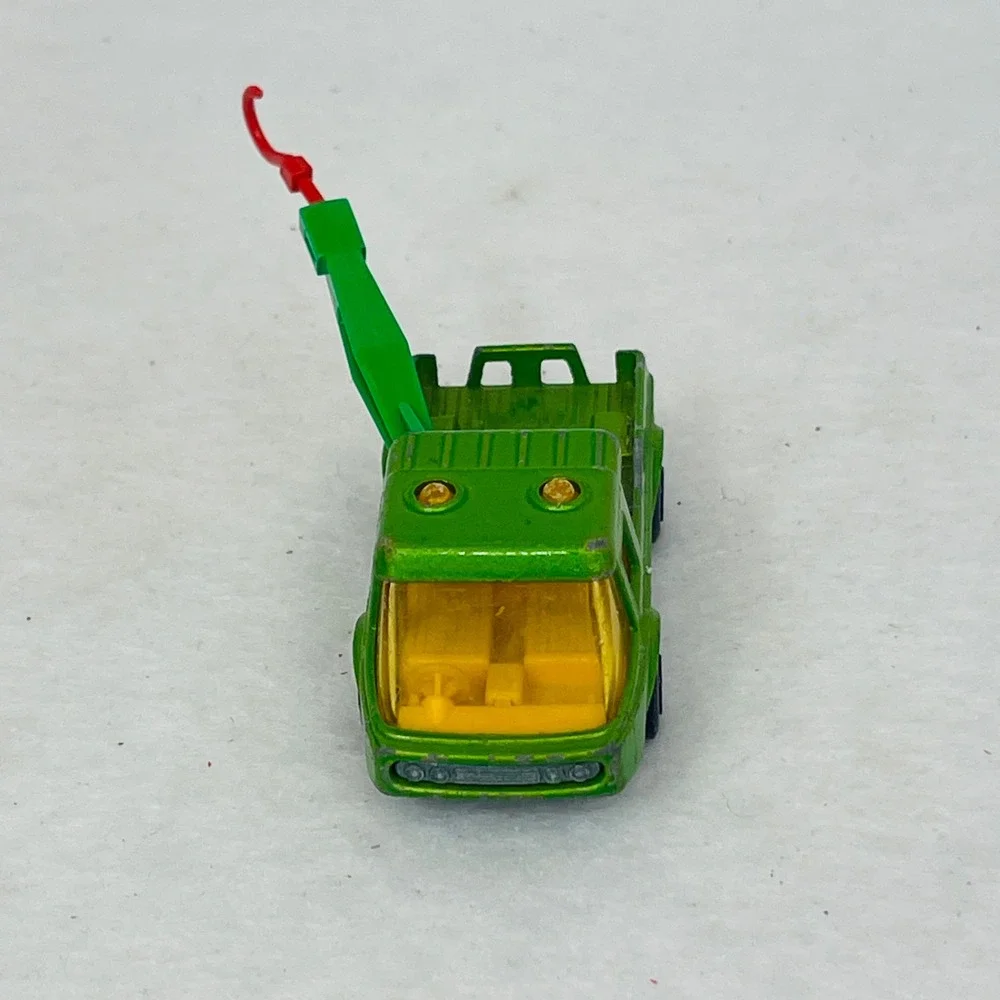 Matchbox Superfast No 74 Toe Joe Tow Truck Green Lesney England 1972 Vintage